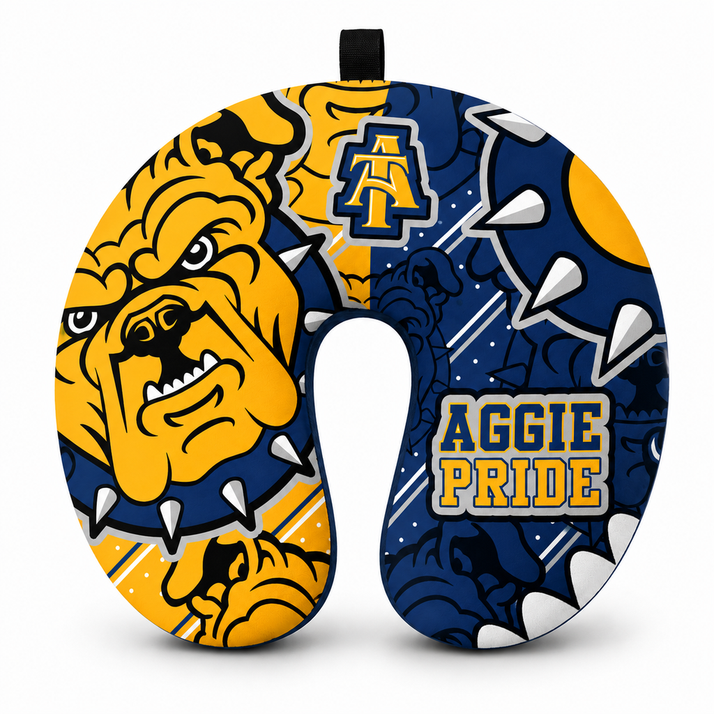 NCAT U Shaped Comfort Neck, Head & Shoulder Support Travel Pillow - Design 2