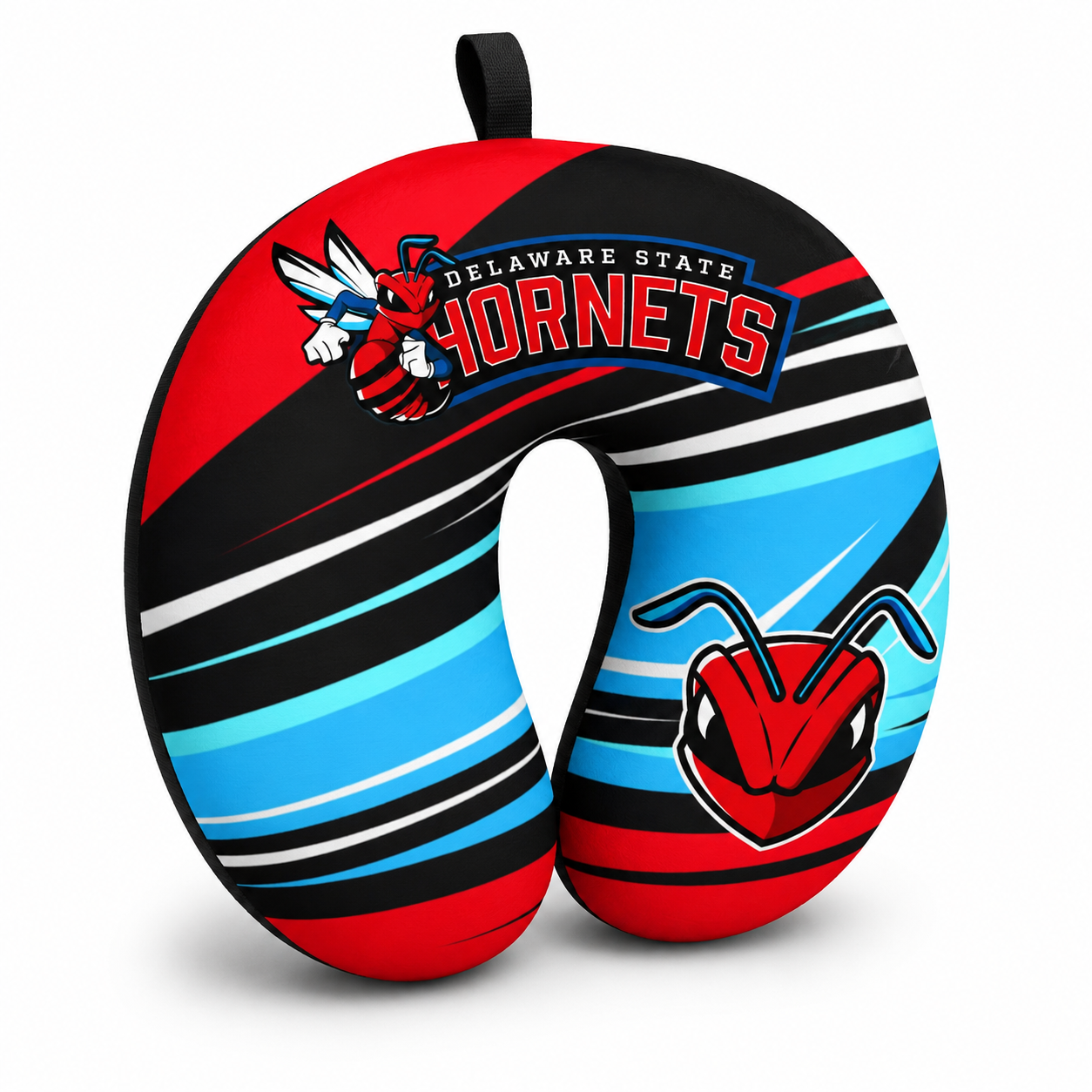 Delaware State U Shaped Comfort Neck, Head & Shoulder Support Travel Pillow - Design 1