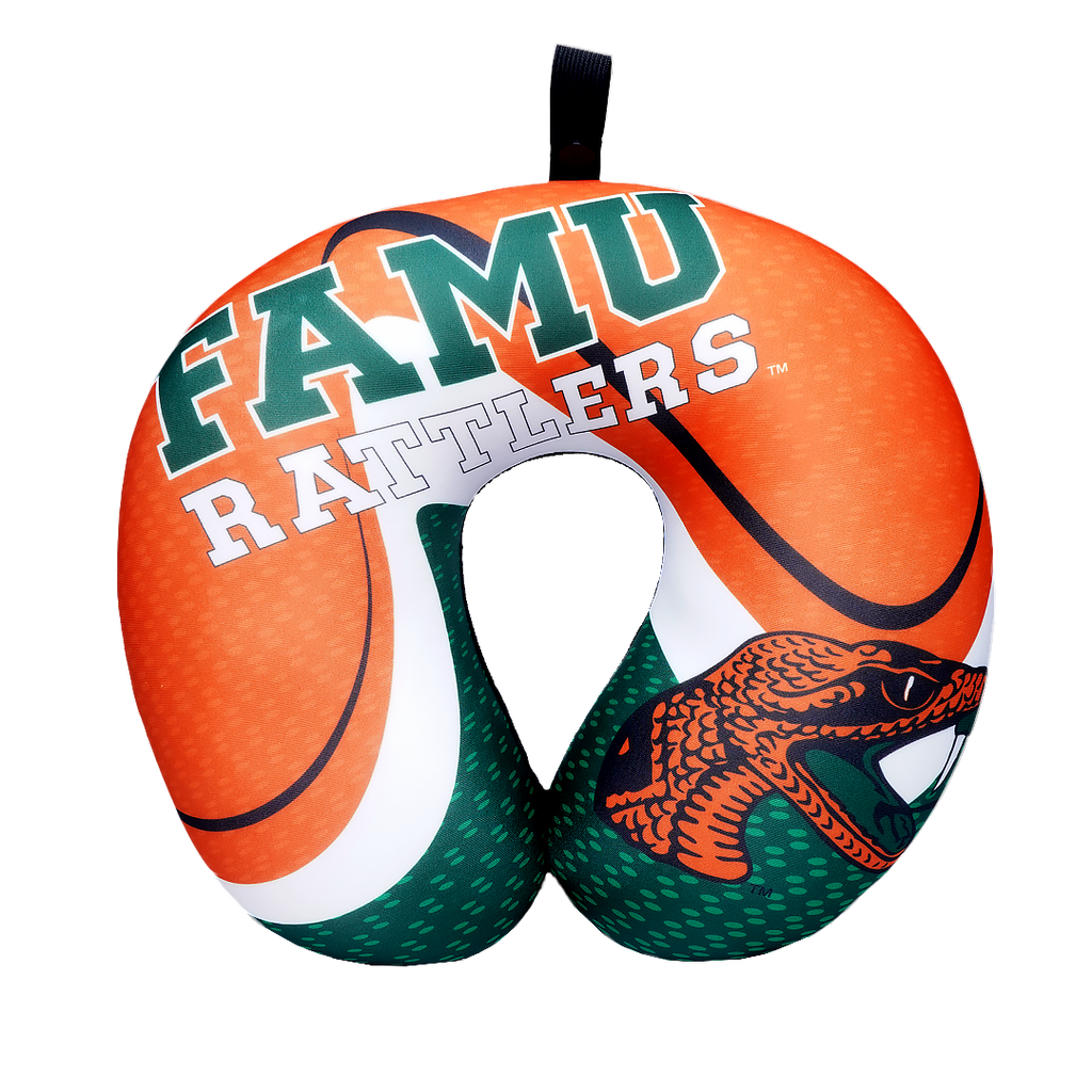 FAMU Rattler U Shaped Comfort Neck, Head & Shoulder Support Travel Pillow