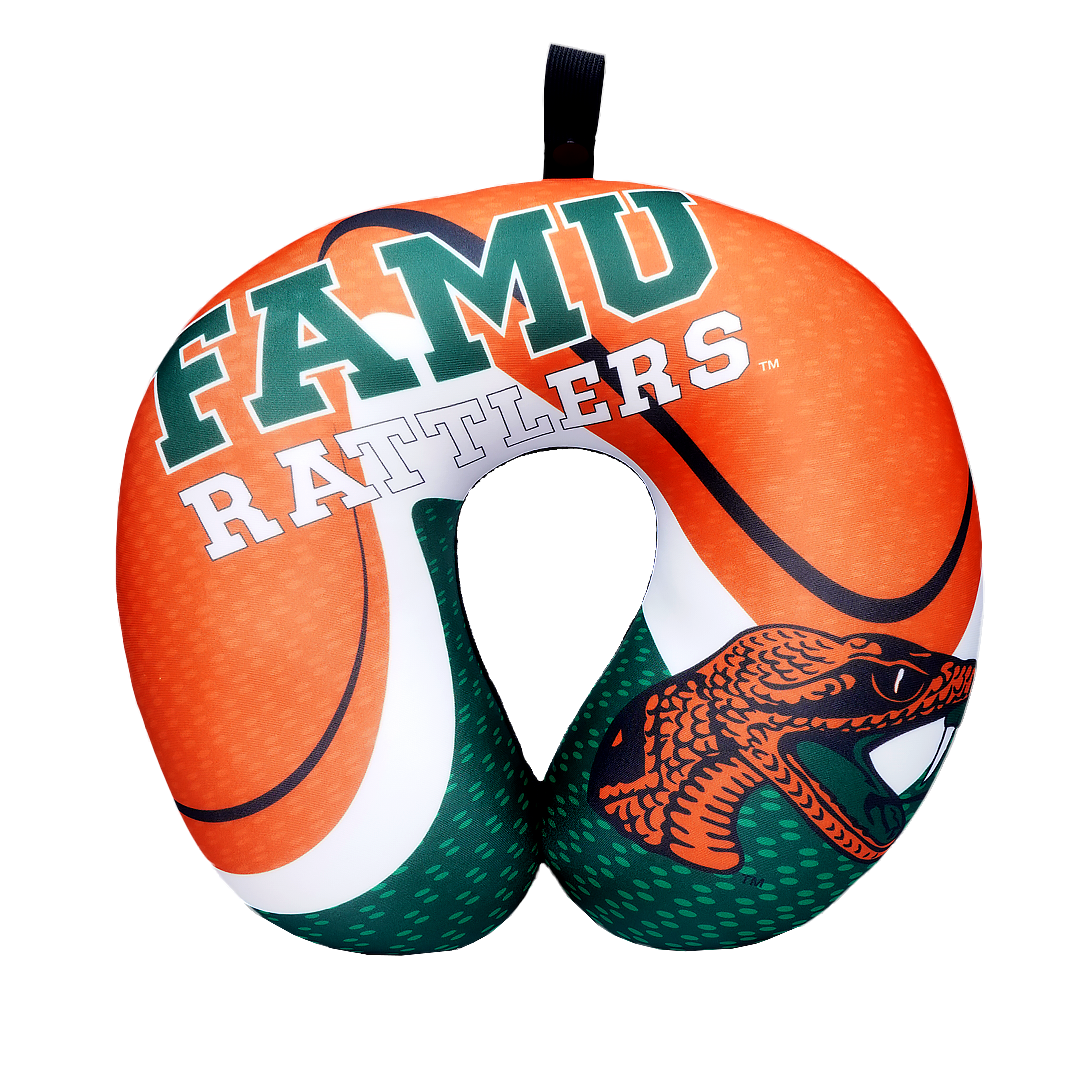 FAMU Rattler U Shaped Comfort Neck, Head & Shoulder Support Travel Pillow