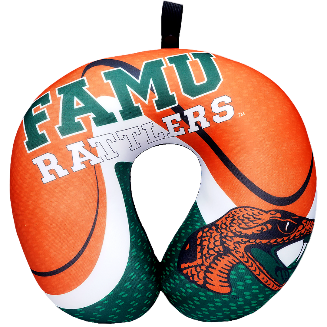 FAMU Rattler U Shaped Comfort Neck, Head & Shoulder Support Travel Pillow