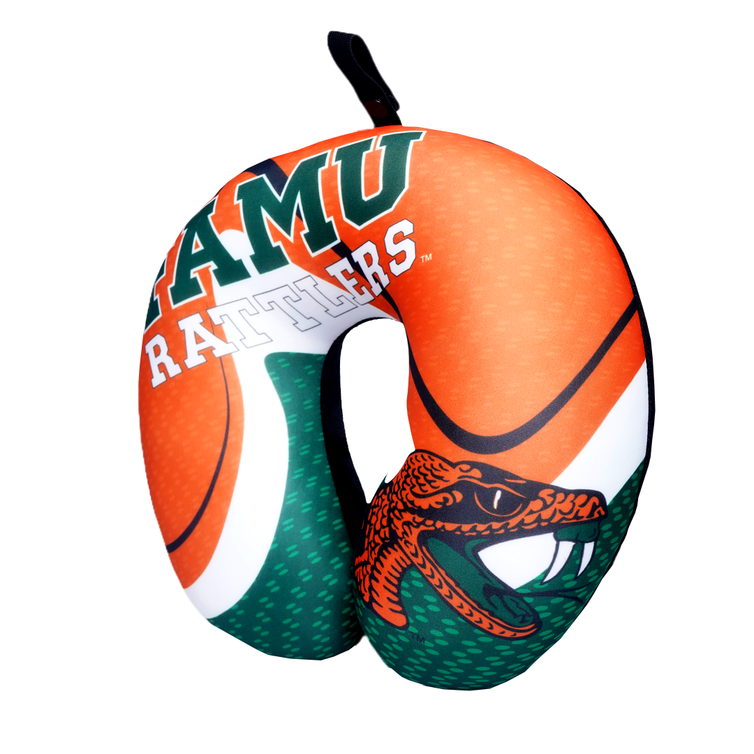 FAMU Rattler U Shaped Comfort Neck, Head & Shoulder Support Travel Pillow