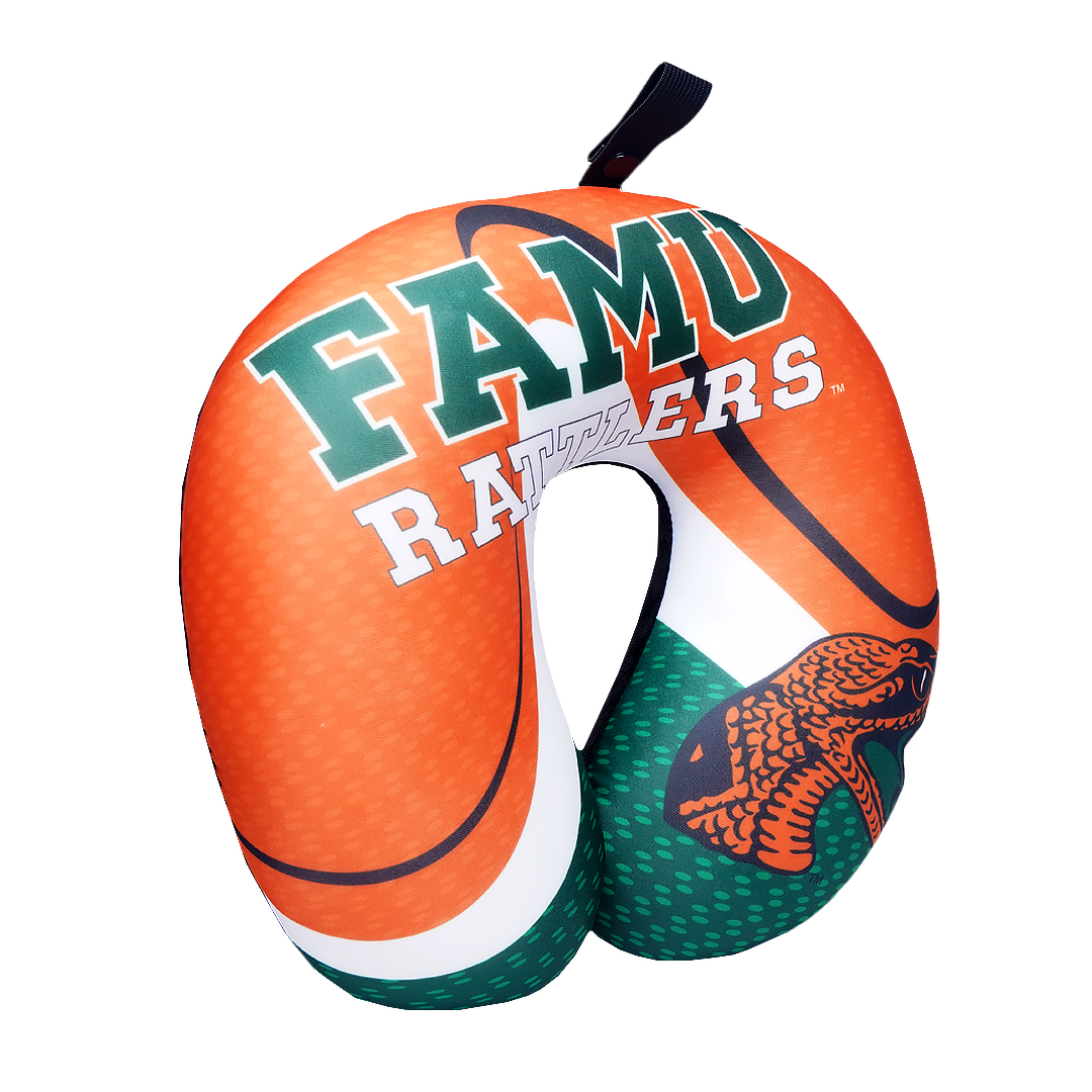 FAMU Rattler U Shaped Comfort Neck, Head & Shoulder Support Travel Pillow