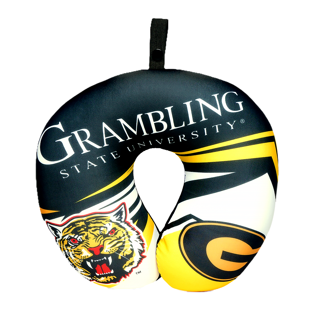 Grambling Tigers U Shaped Comfort Neck, Head & Shoulder Support Travel Pillow