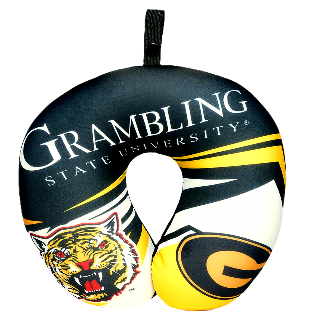Grambling Tigers U Shaped Comfort Neck, Head & Shoulder Support Travel Pillow
