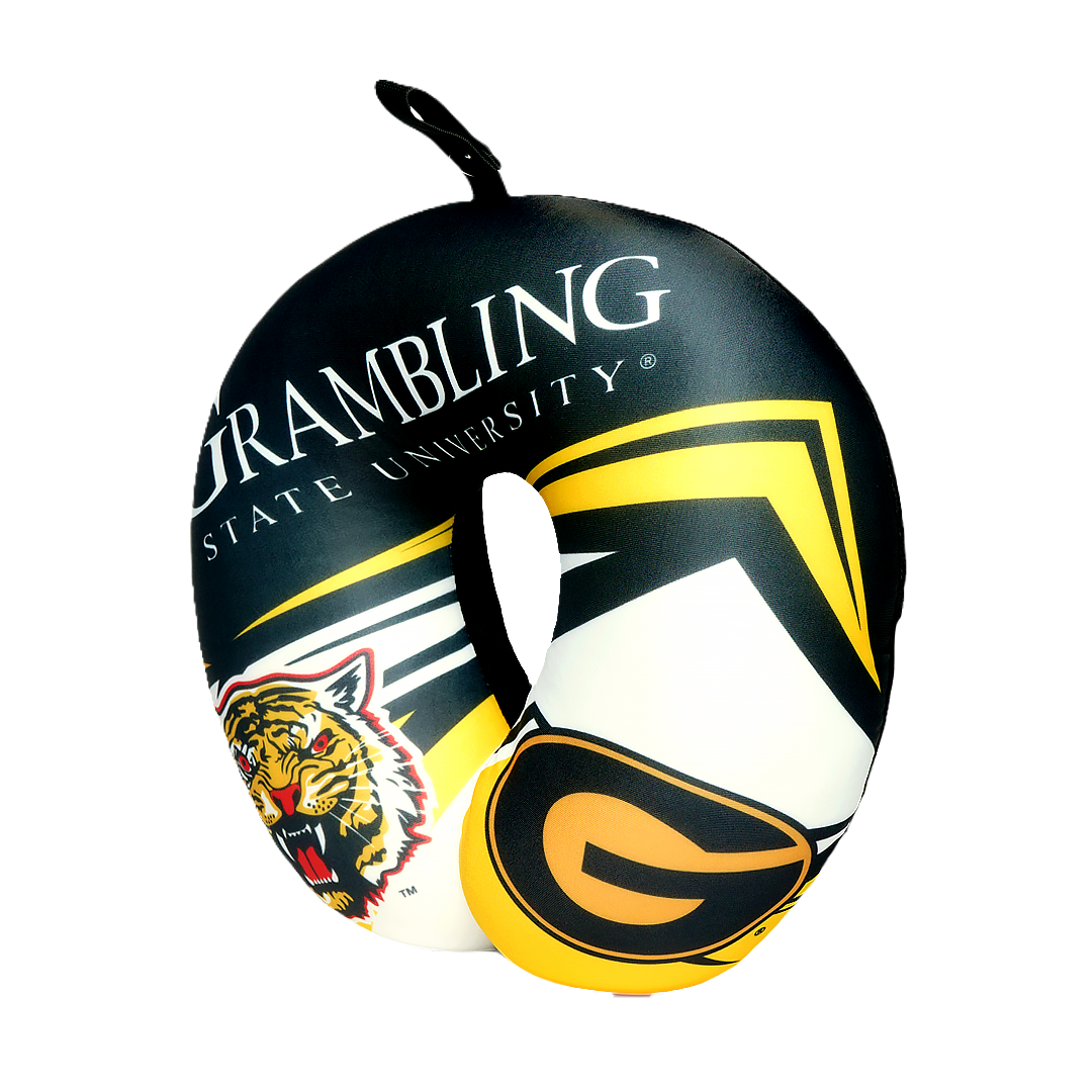 Grambling Tigers U Shaped Comfort Neck, Head & Shoulder Support Travel Pillow