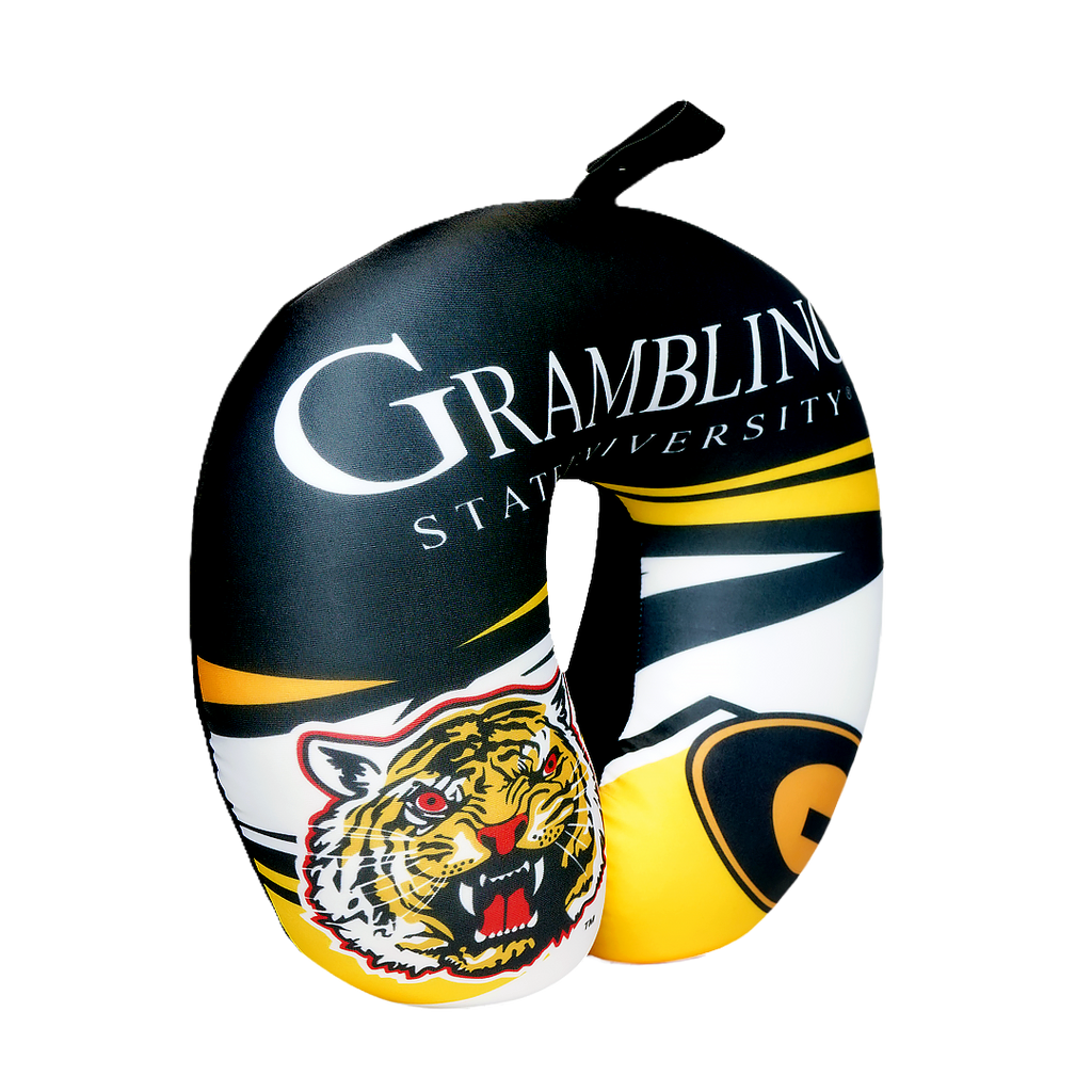 Grambling Tigers U Shaped Comfort Neck, Head & Shoulder Support Travel Pillow