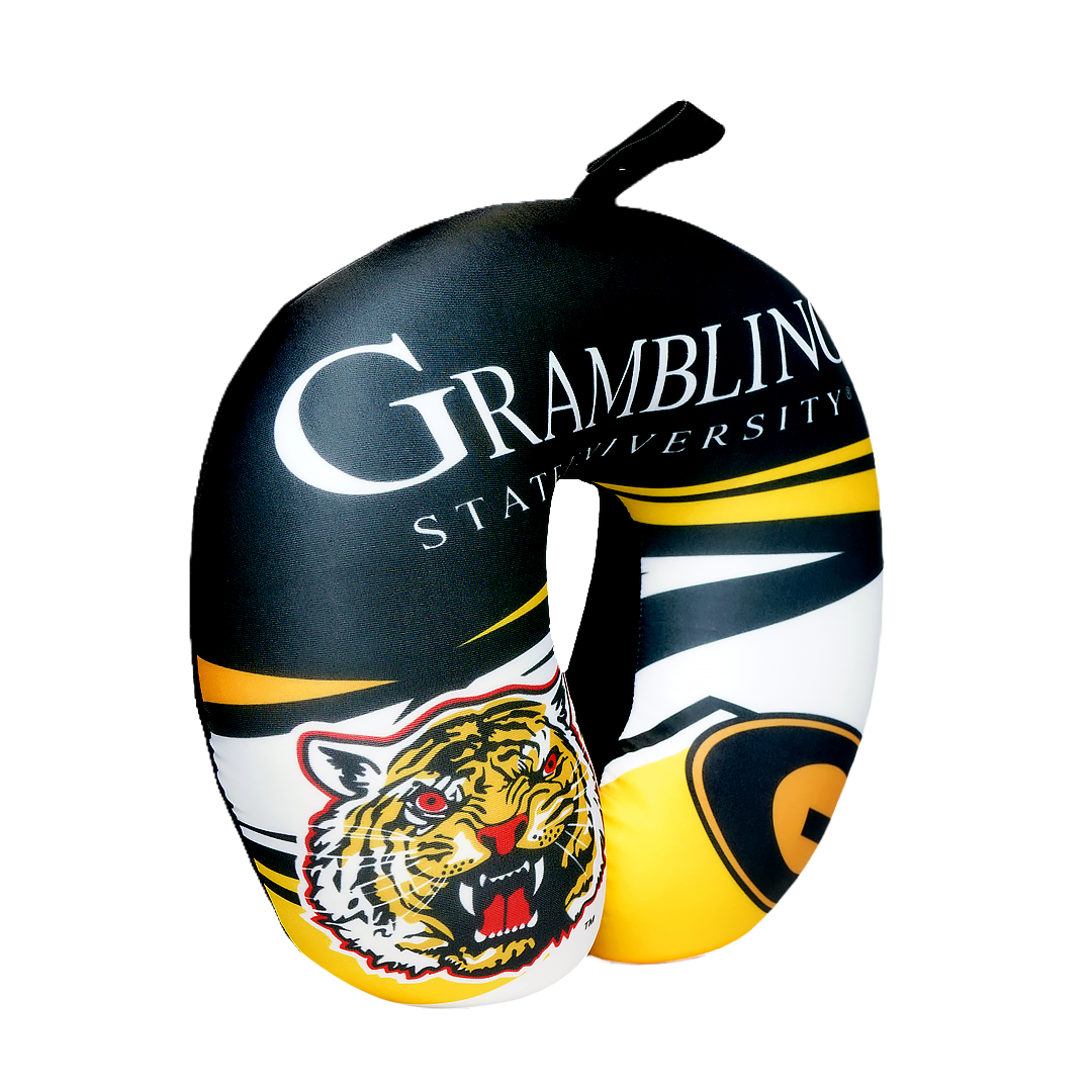 Grambling Tigers U Shaped Comfort Neck, Head & Shoulder Support Travel Pillow