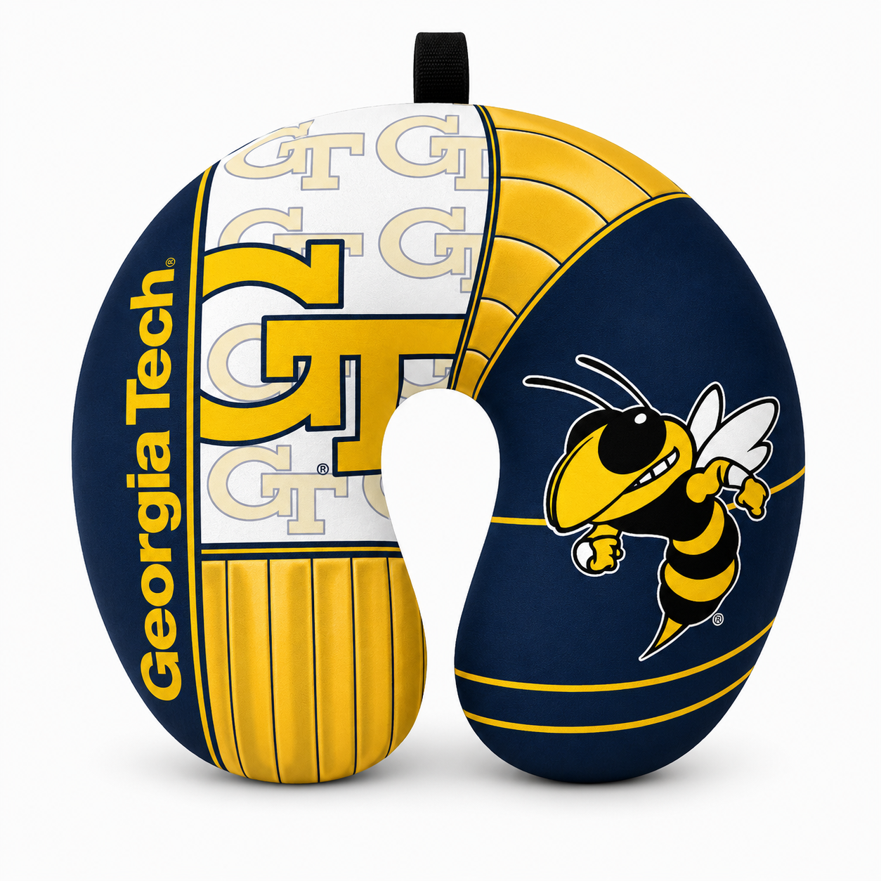 Georgia Tech U Shaped Comfort Neck, Head & Shoulder Support Travel Pillow
