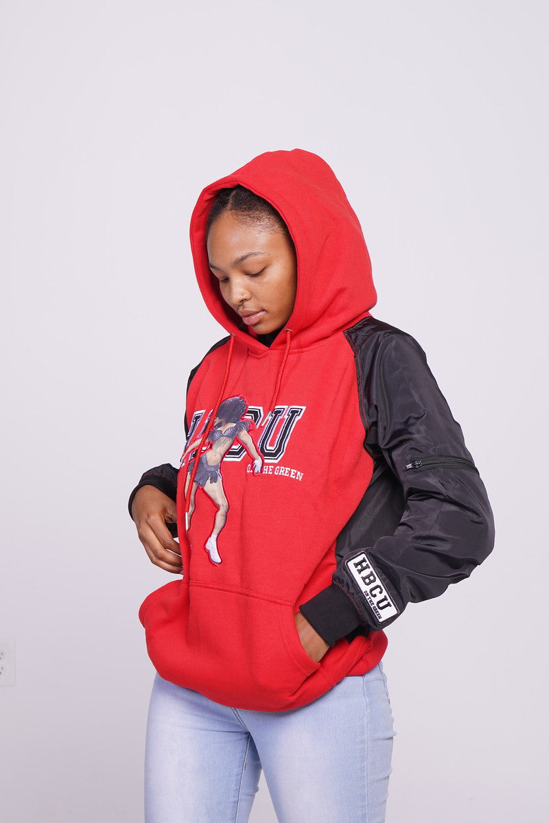 Red and Black Sleeve - Dancer Hoodie