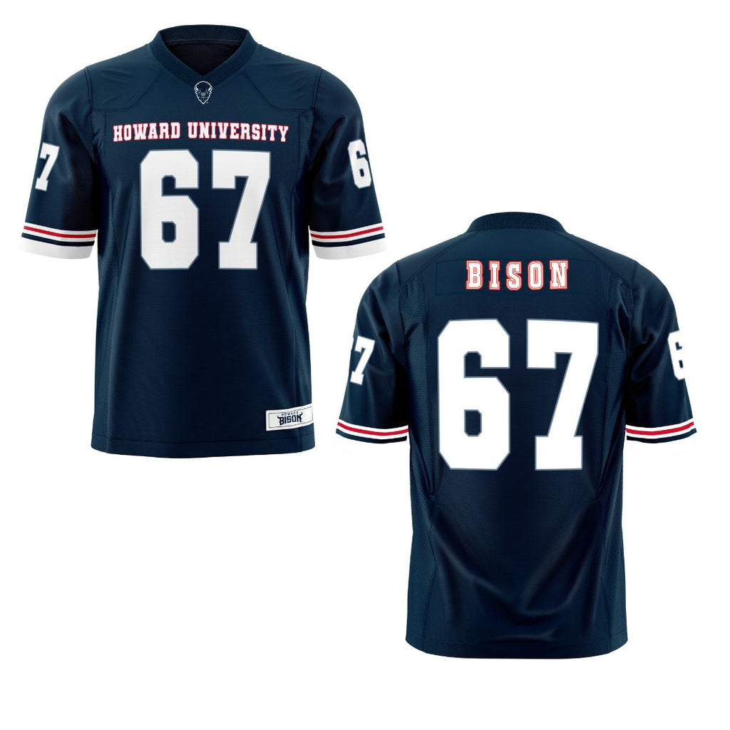 Howard University Rattlers Officially Licensed HBCU Football Jersey – Blue
