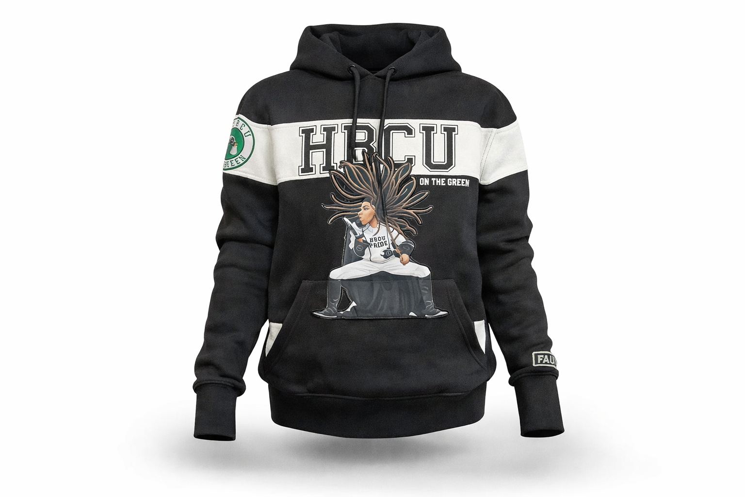 White Stripe - Drum/Dancer Major Hoodie