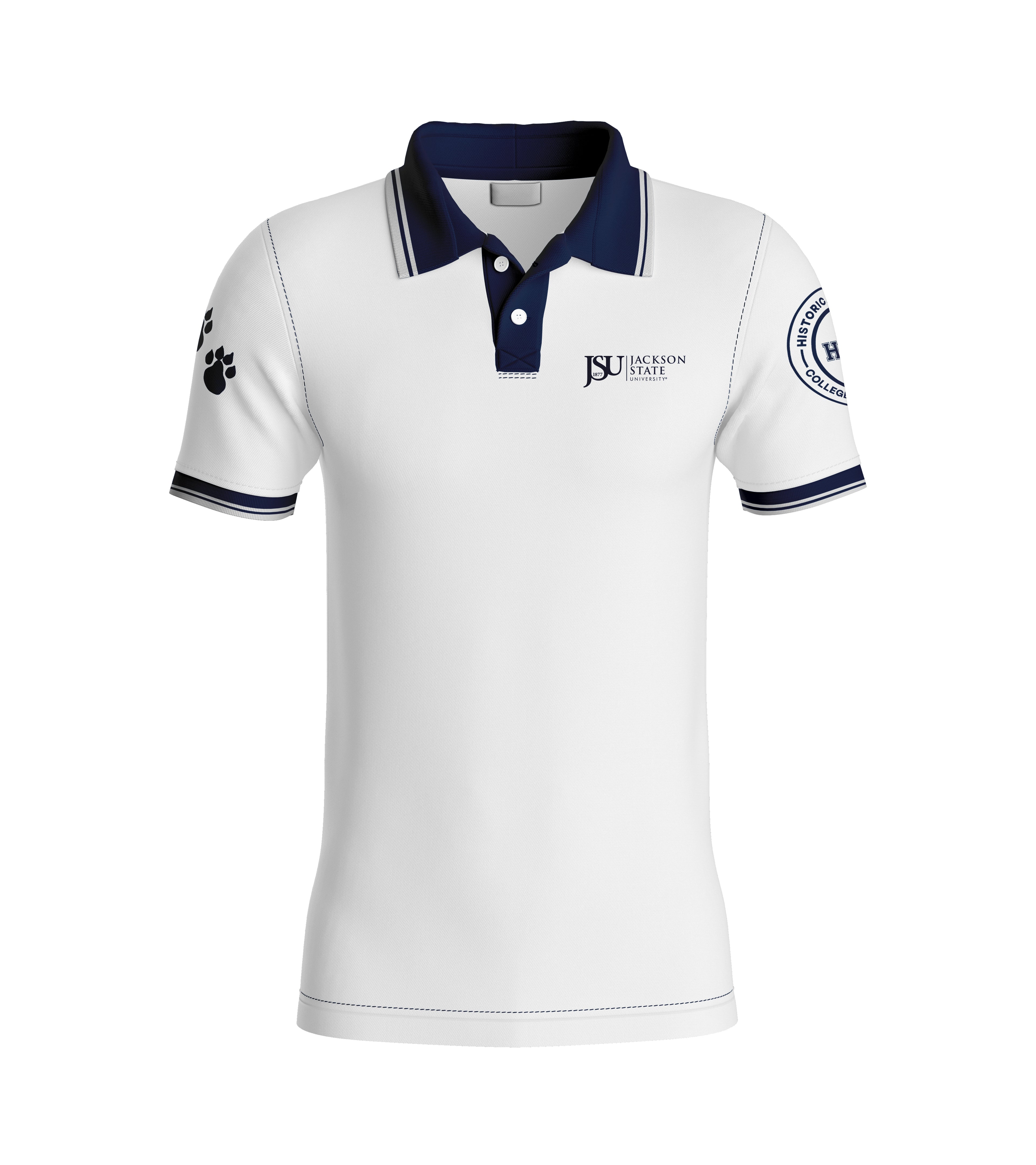 JSU Polo - White