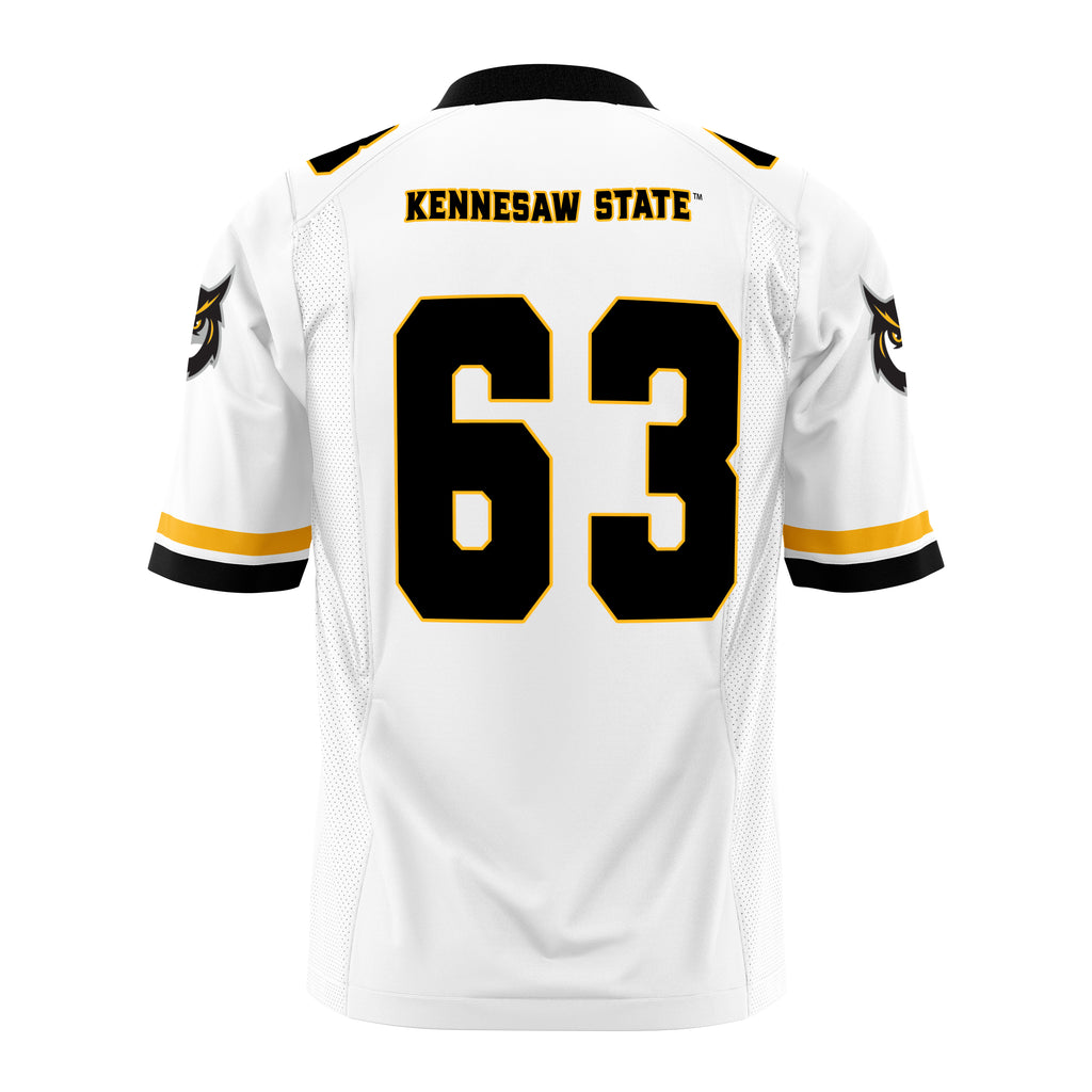 Kennesaw State University Officially Licensed Football Jersey – White