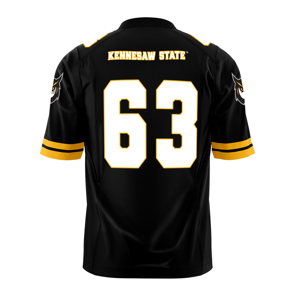 Kennesaw State University Officially Licensed Football Jersey – Black