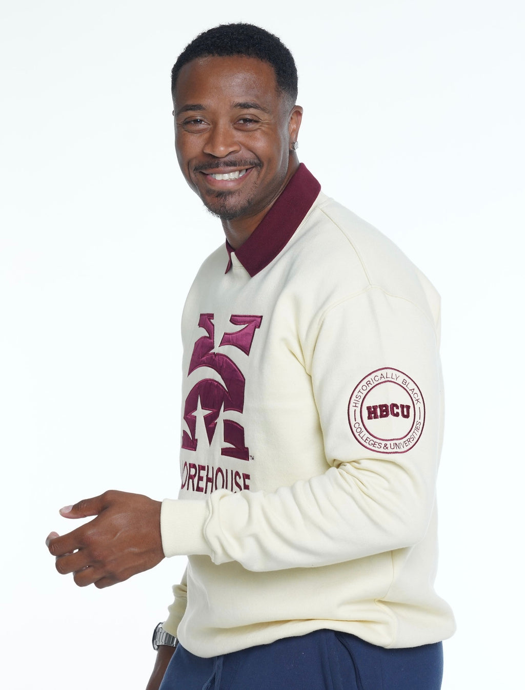 Morehouse College Classic 100% Fully Embroidered & Patched Crewneck