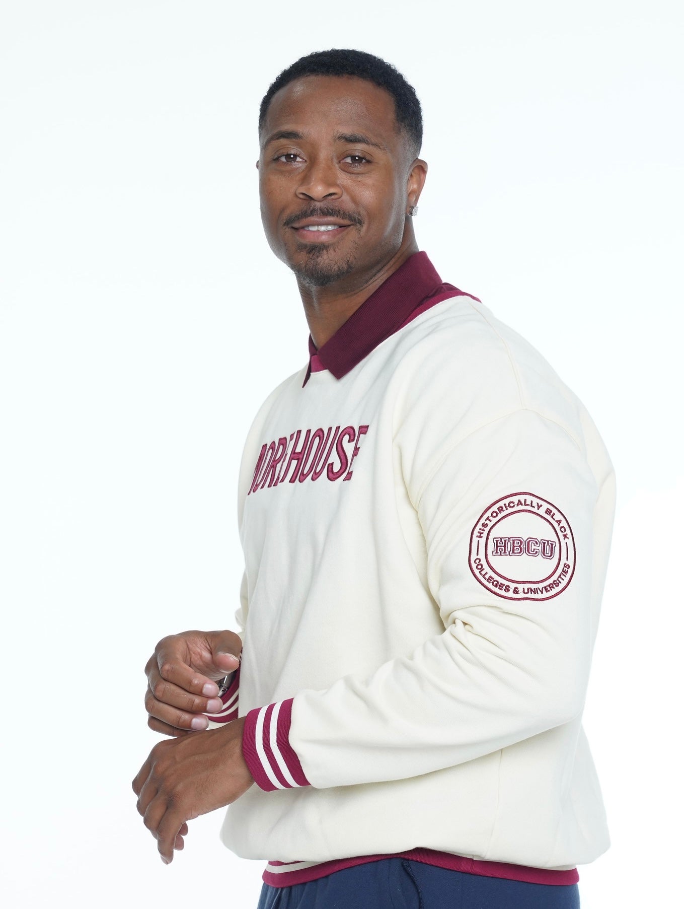 Morehouse College Classic 100% Fully Embroidered & Patched MOREHOUSE Crewneck