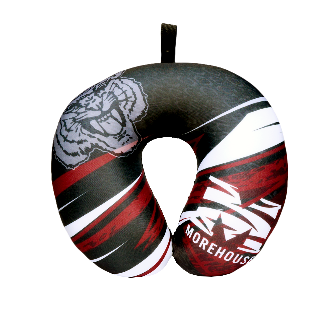 Morehouse Maroon Tigers U Shaped Comfort Neck, Head & Shoulder Support Travel Pillow