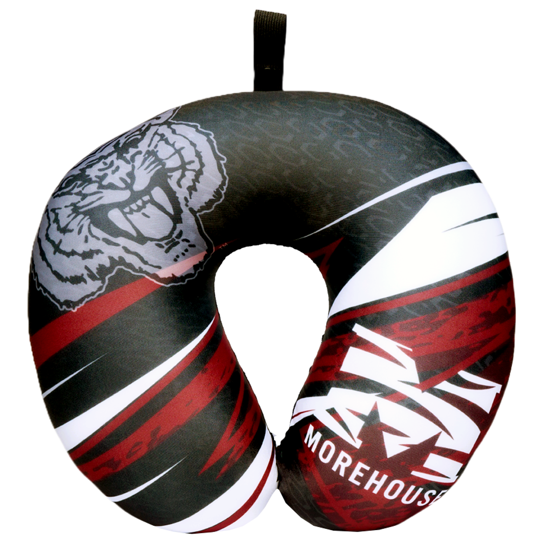 Morehouse Maroon Tigers U Shaped Comfort Neck, Head & Shoulder Support Travel Pillow