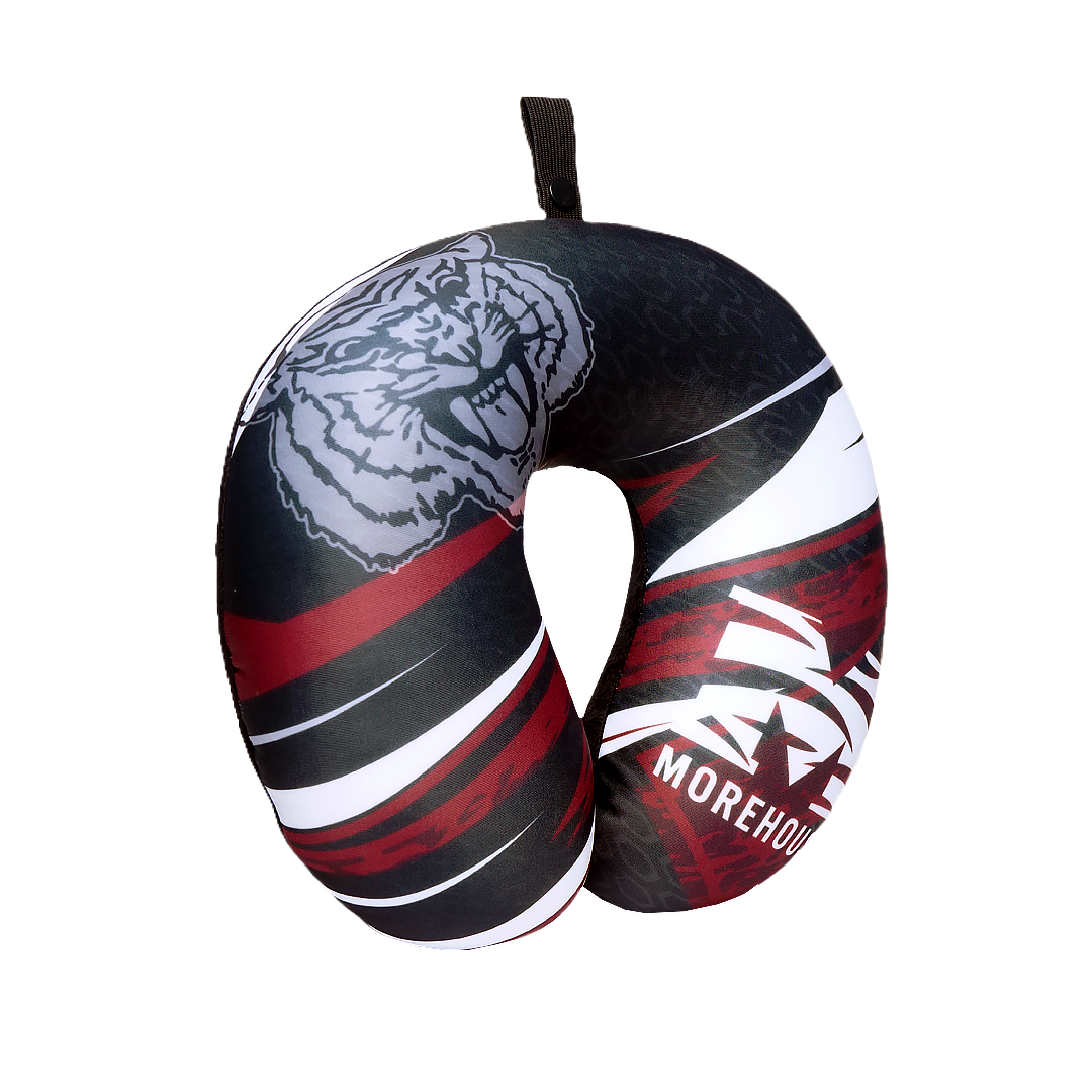 Morehouse Maroon Tigers U Shaped Comfort Neck, Head & Shoulder Support Travel Pillow