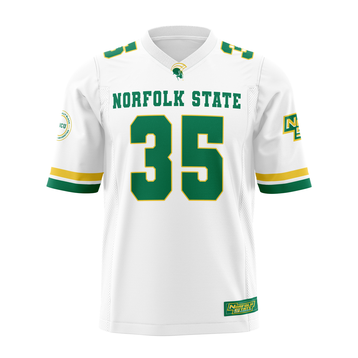 Norfolk State University Spartans Officially Licensed HBCU Football Jersey – White