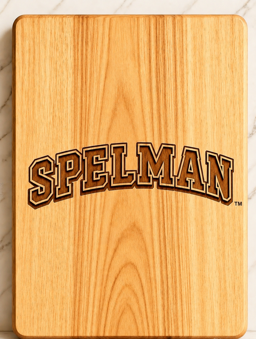 Spelman Classic Embossed Chop-N-Slice Series Rectangular 100% Bamboo Cutting Board