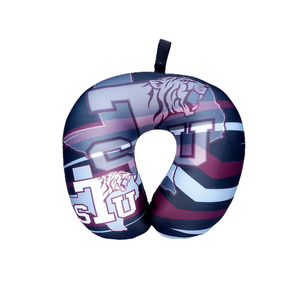 Texas Southern Tigers U Shaped Comfort Neck, Head & Shoulder Support Travel Pillow