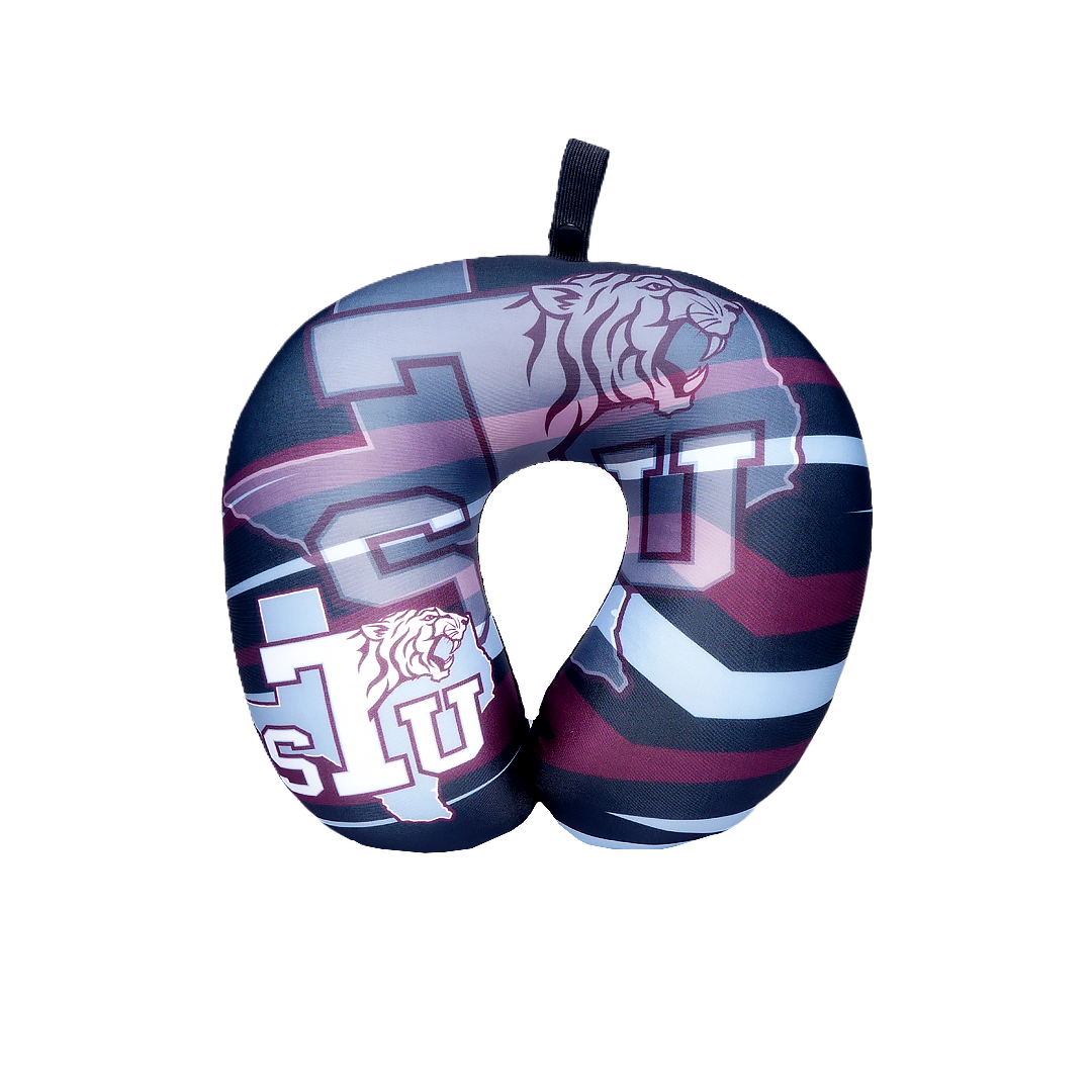 Texas Southern Tigers U Shaped Comfort Neck, Head & Shoulder Support Travel Pillow