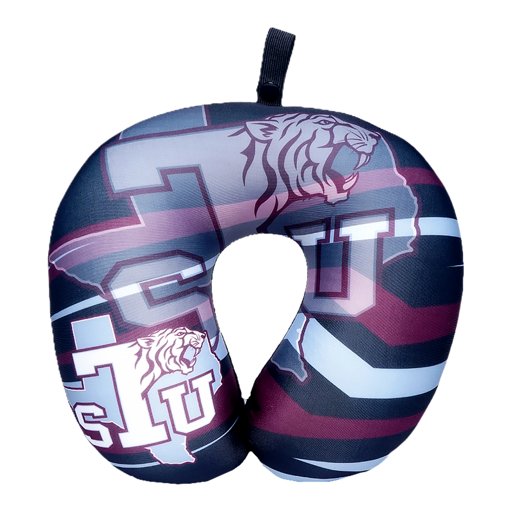 Texas Southern Tigers U Shaped Comfort Neck, Head & Shoulder Support Travel Pillow