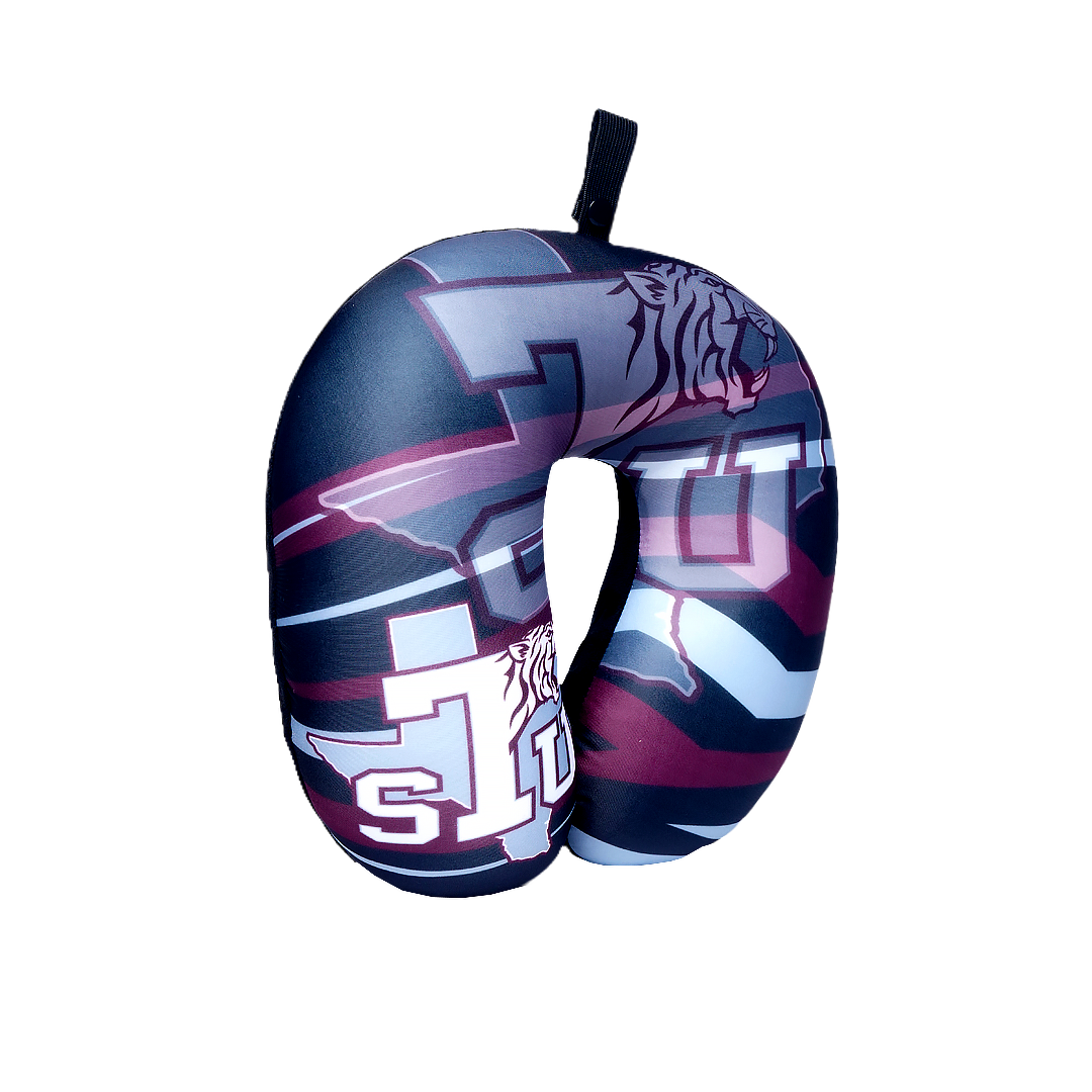 Texas Southern Tigers U Shaped Comfort Neck, Head & Shoulder Support Travel Pillow