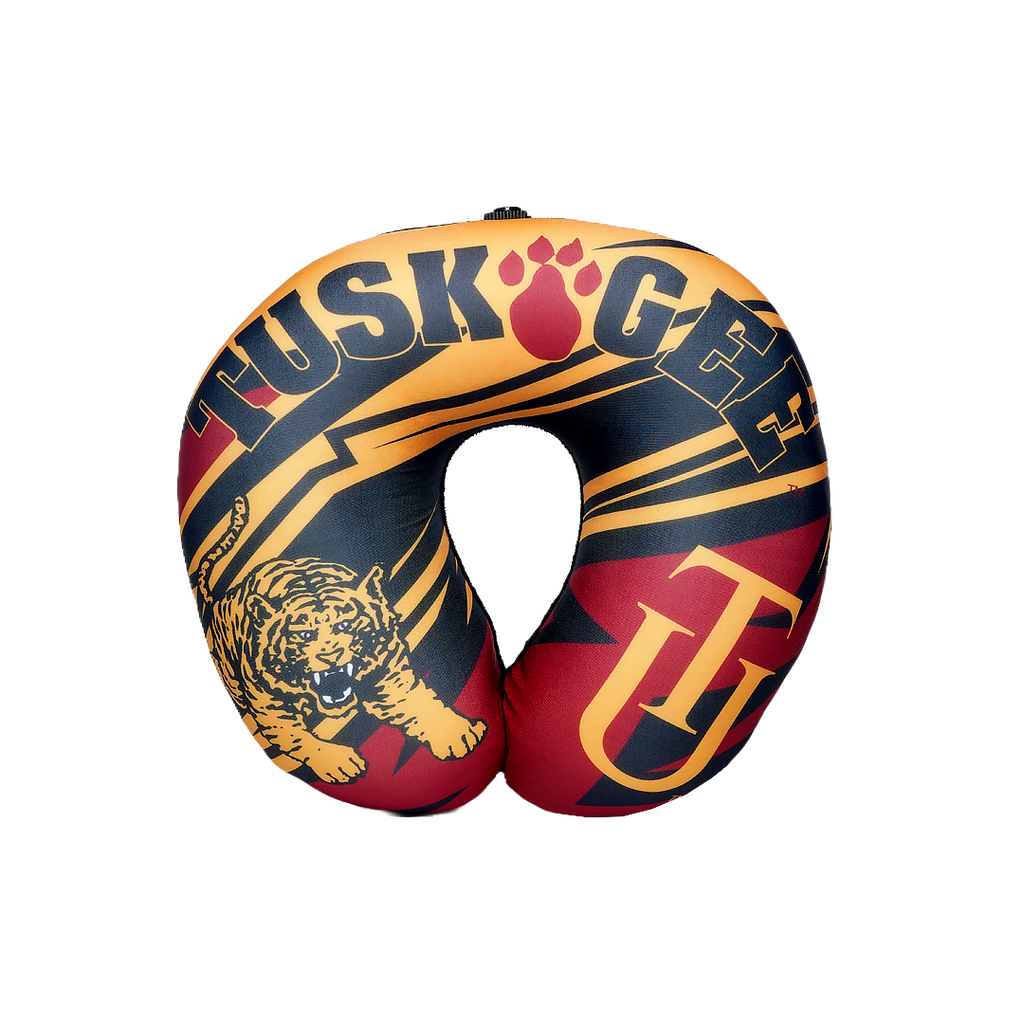 Tuskegee Golden Tigers U Shaped Comfort Neck, Head & Shoulder Support Travel Pillow