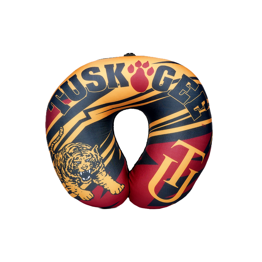 Tuskegee Golden Tigers U Shaped Comfort Neck, Head & Shoulder Support Travel Pillow