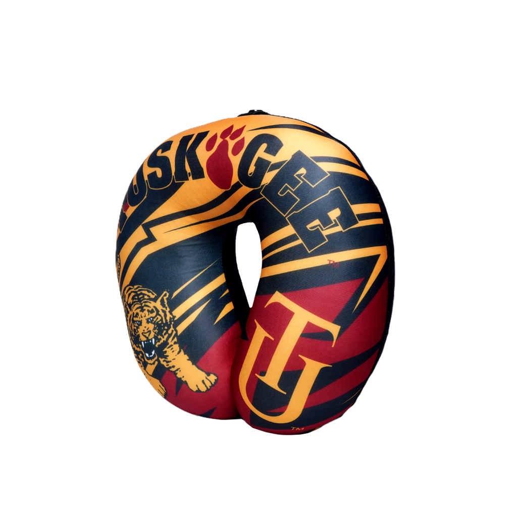 Tuskegee Golden Tigers U Shaped Comfort Neck, Head & Shoulder Support Travel Pillow
