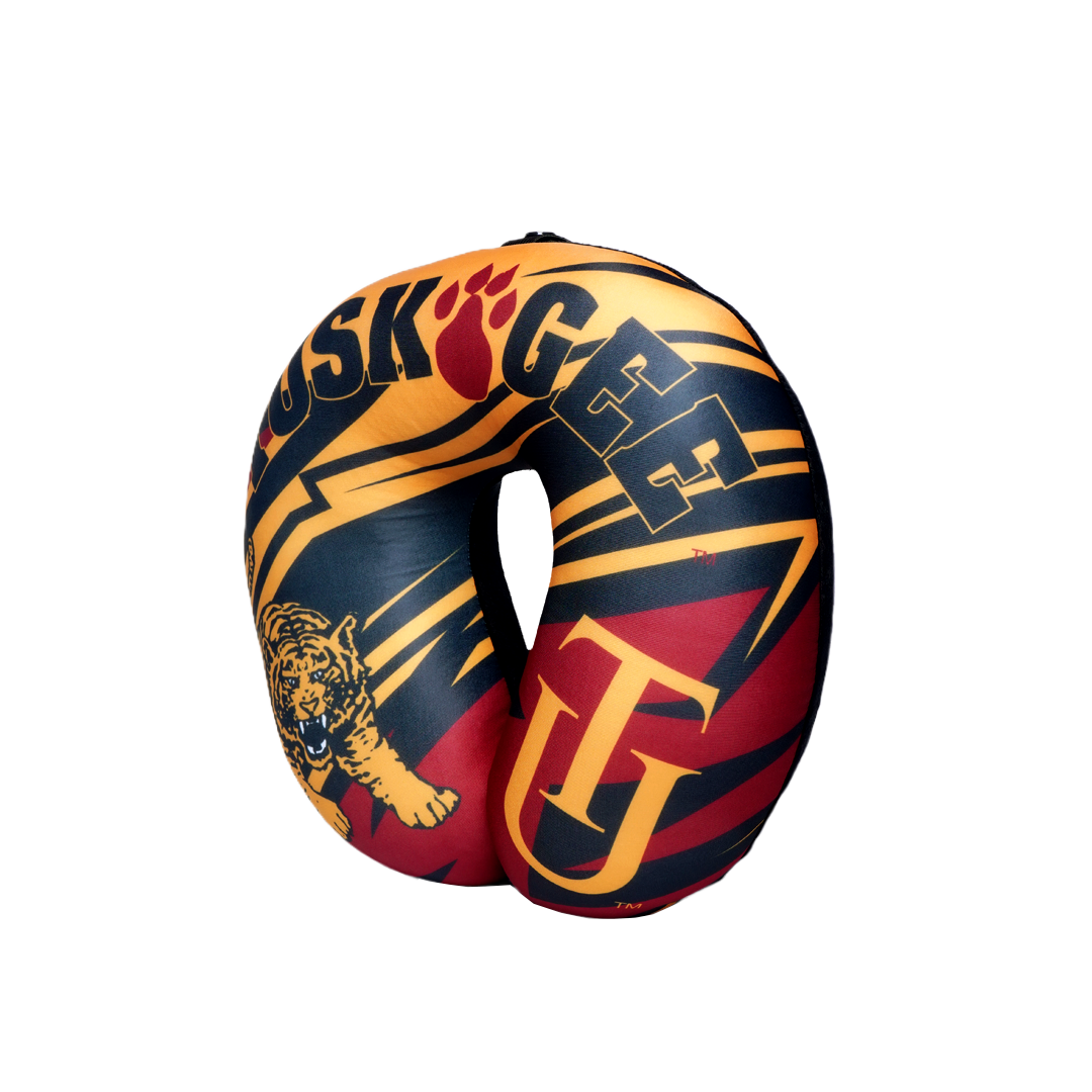 Tuskegee Golden Tigers U Shaped Comfort Neck, Head & Shoulder Support Travel Pillow