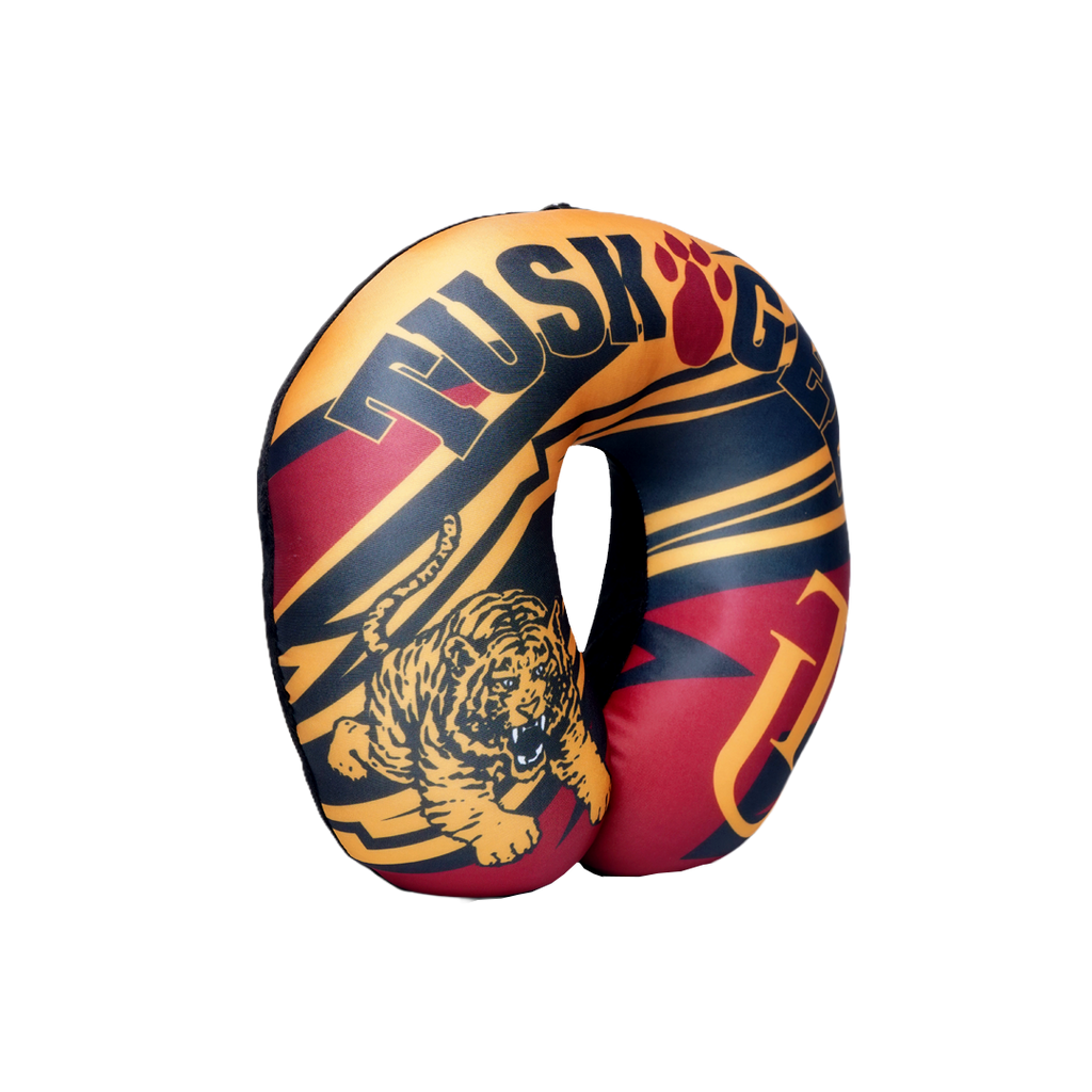 Tuskegee Golden Tigers U Shaped Comfort Neck, Head & Shoulder Support Travel Pillow