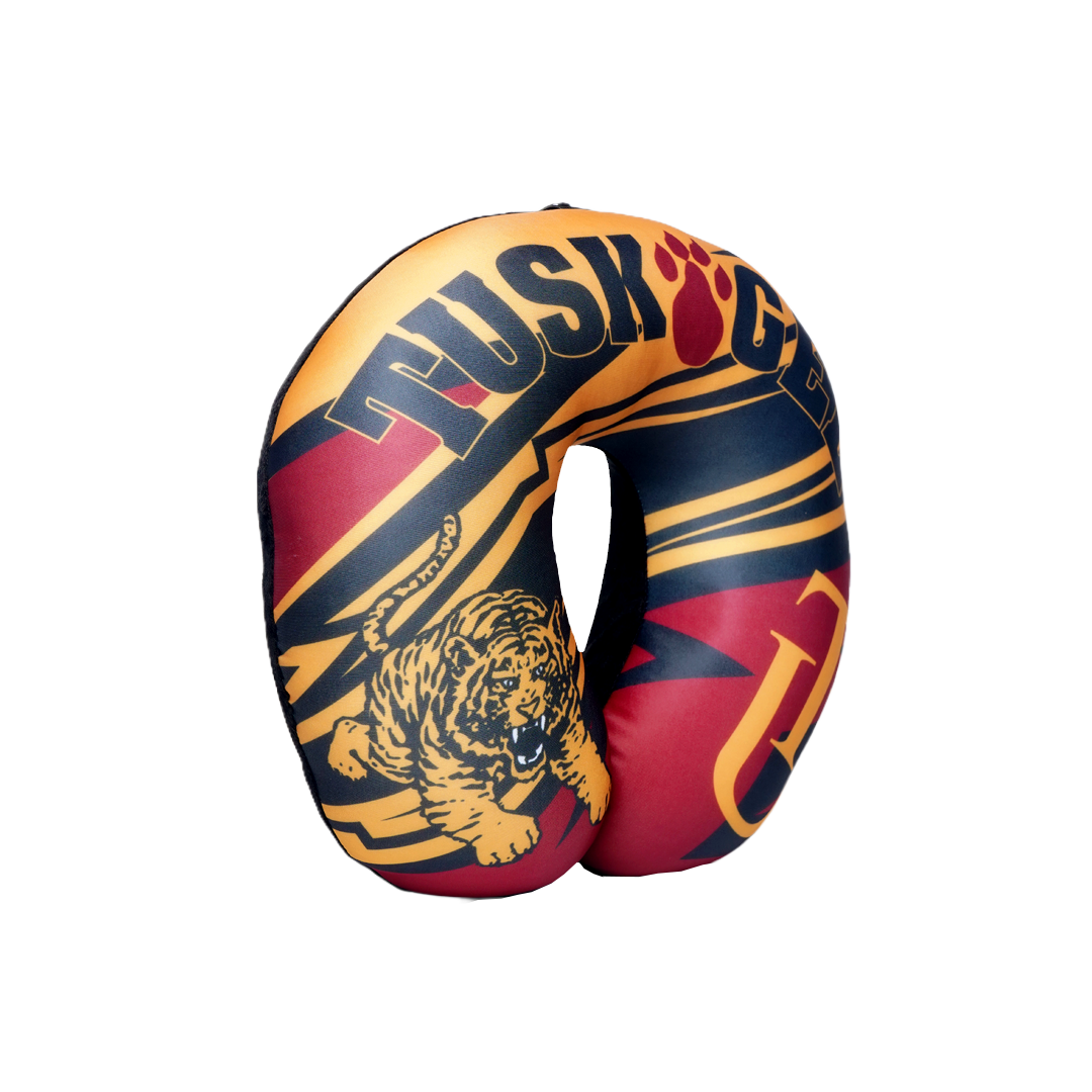 Tuskegee Golden Tigers U Shaped Comfort Neck, Head & Shoulder Support Travel Pillow