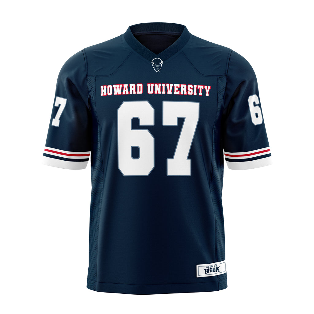 Howard University Rattlers Officially Licensed HBCU Football Jersey – Blue